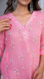 Load image into Gallery viewer, CANDY FLOSS LINEN KURTA
