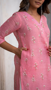 CANDY FLOSS LINEN KURTA