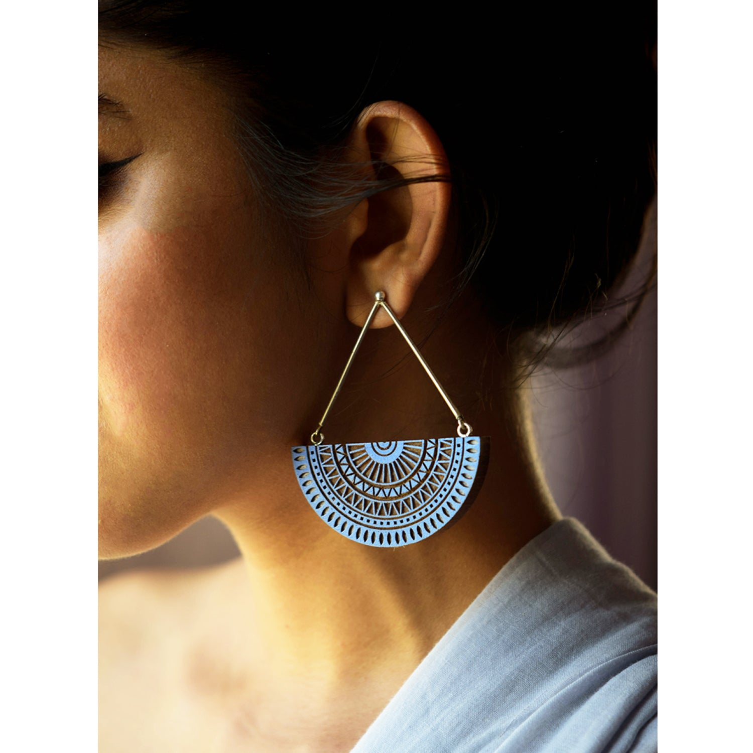 CHANDRATITHI INDIGO EARRINGS