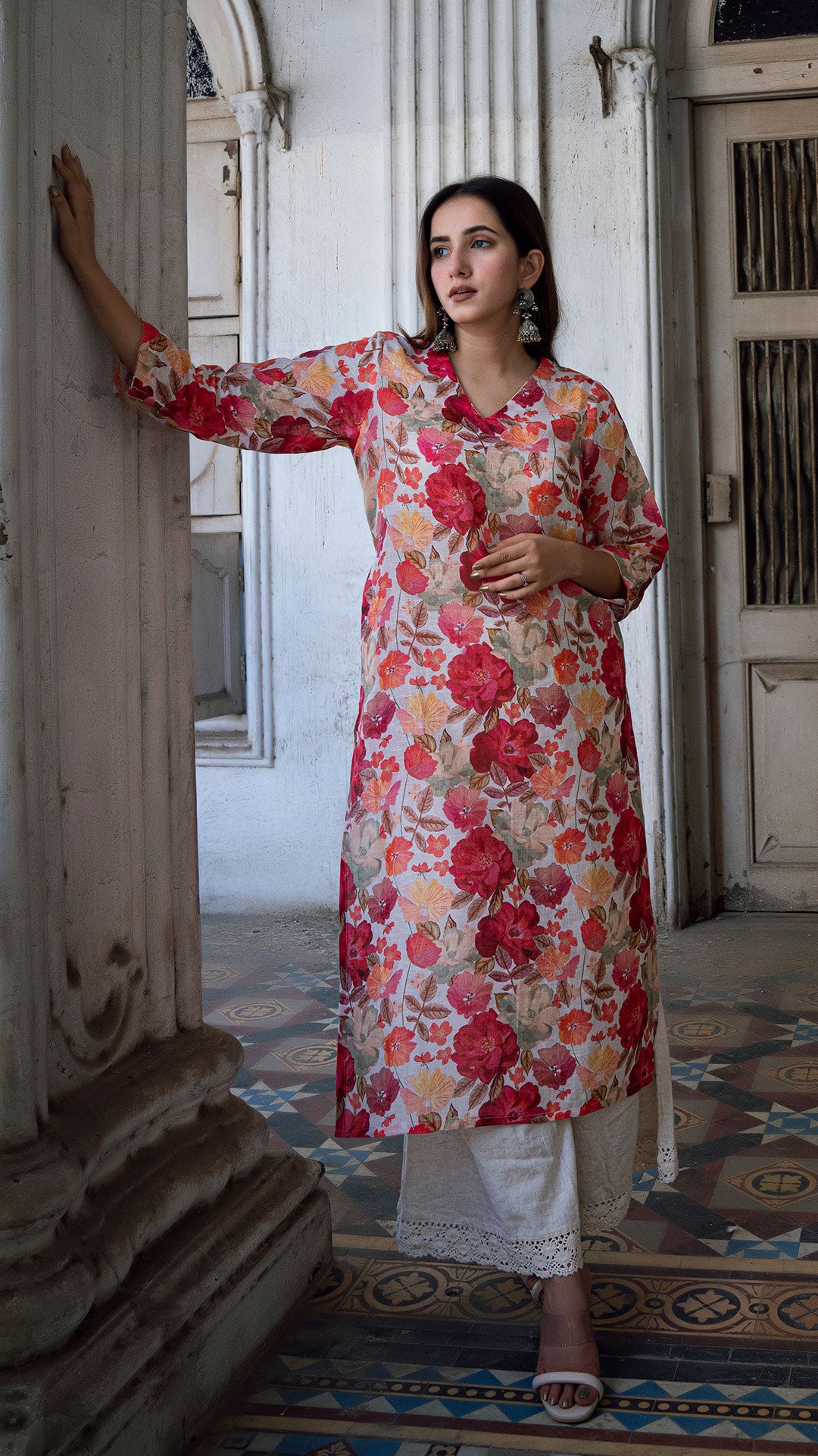 GULBARG LINEN KURTA