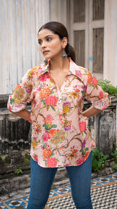 MAHIRA SOFT SILK SHORT TOP