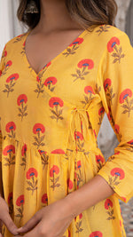 Load image into Gallery viewer, LAVANYA WRAP TOP IN SOFT SILK - MANGO YELLOW
