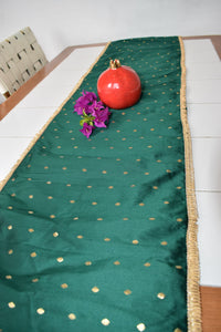 Green Festive Table Runner