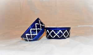 Azraq Blue Pottery Bowls