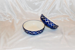 Atasi Blue Pottery Salad Bowls