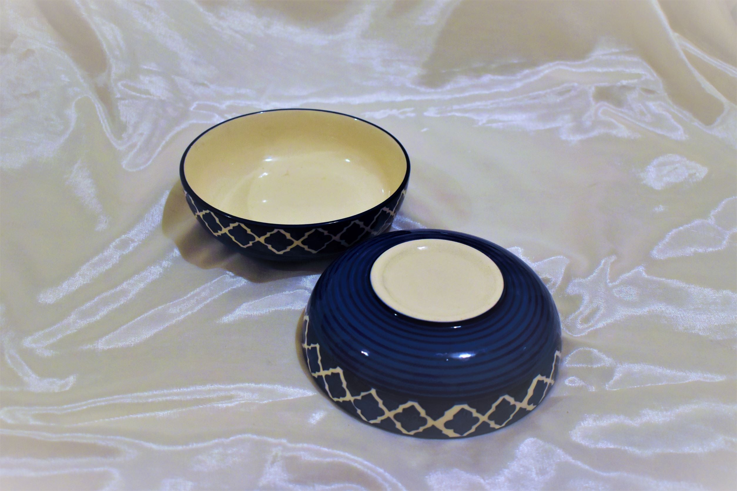 Atasi Blue Pottery Salad Bowls