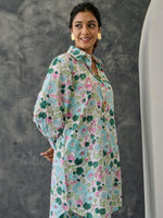 Load image into Gallery viewer, Pastel Floral Kurta- Straight Fit Pant
