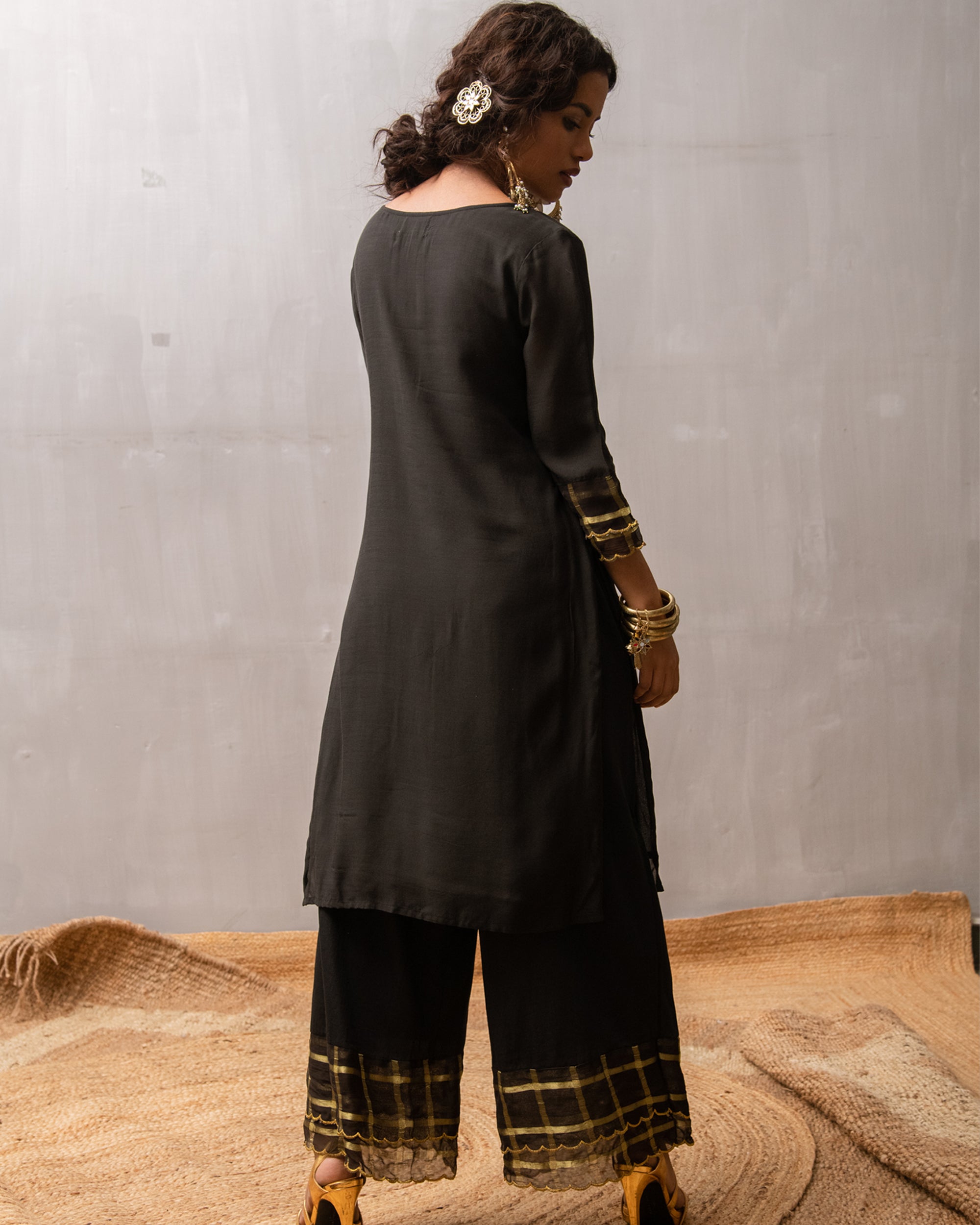 Janaki Sequin Kurta-Palazzo Set