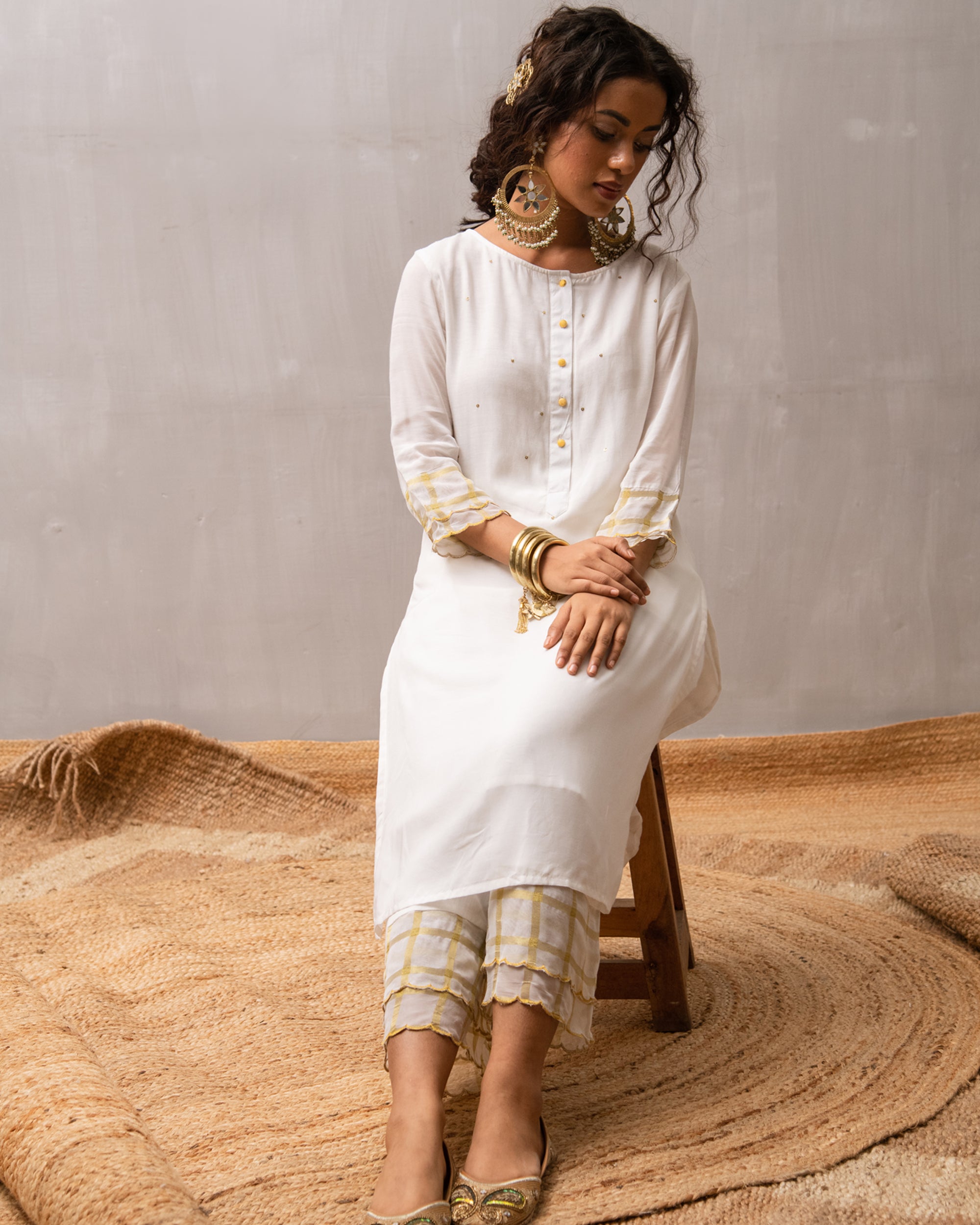 Janaki Sequin Kurta-Palazzo Set