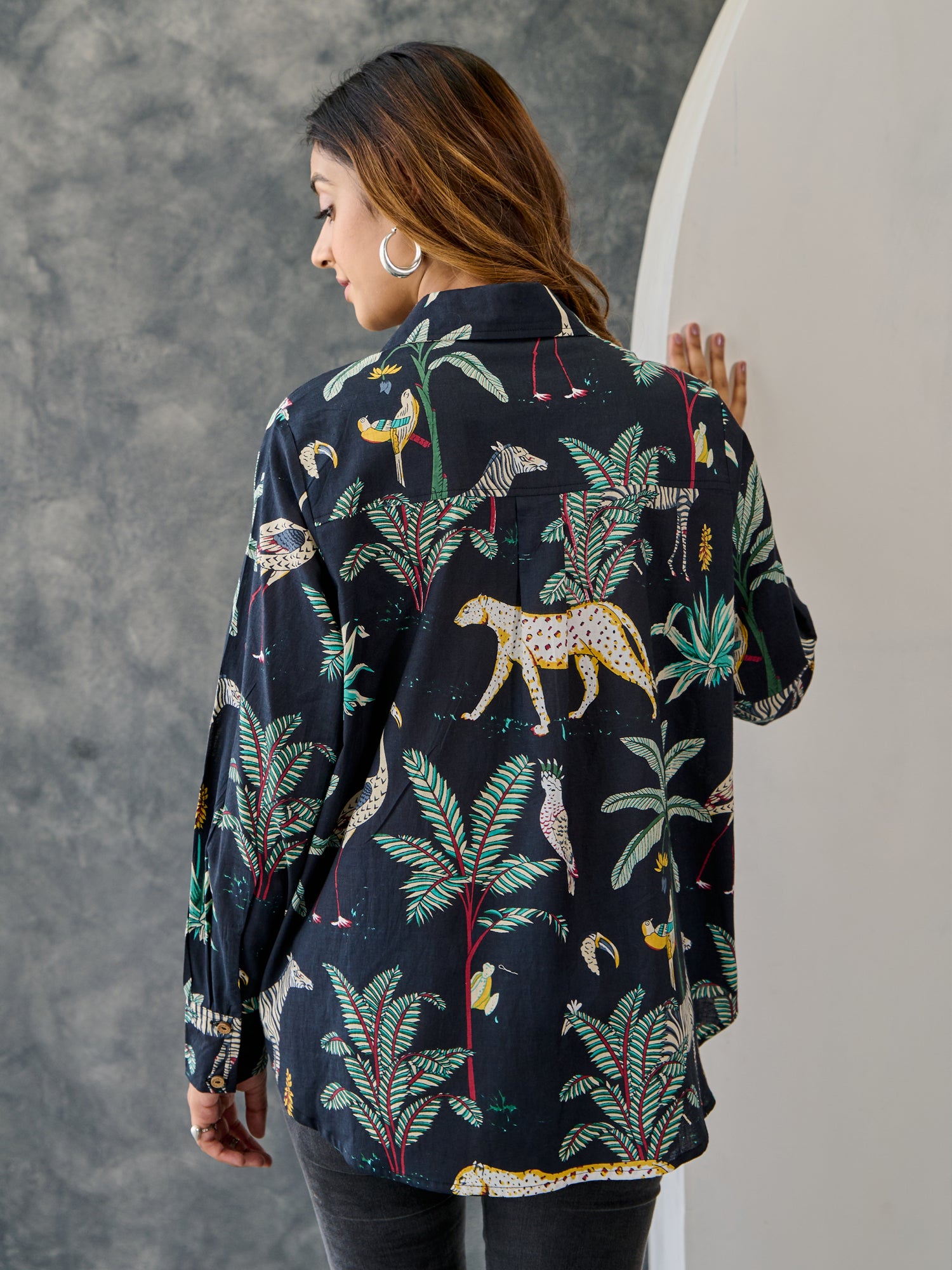 Tropical Jungle Print Shirt