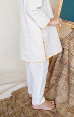 Load image into Gallery viewer, White Lotus Malkha Kurta and Pants
