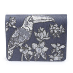 Load image into Gallery viewer, Sequin Toucan grey clutch
