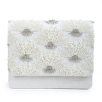 Load image into Gallery viewer, Pearl floral clutch
