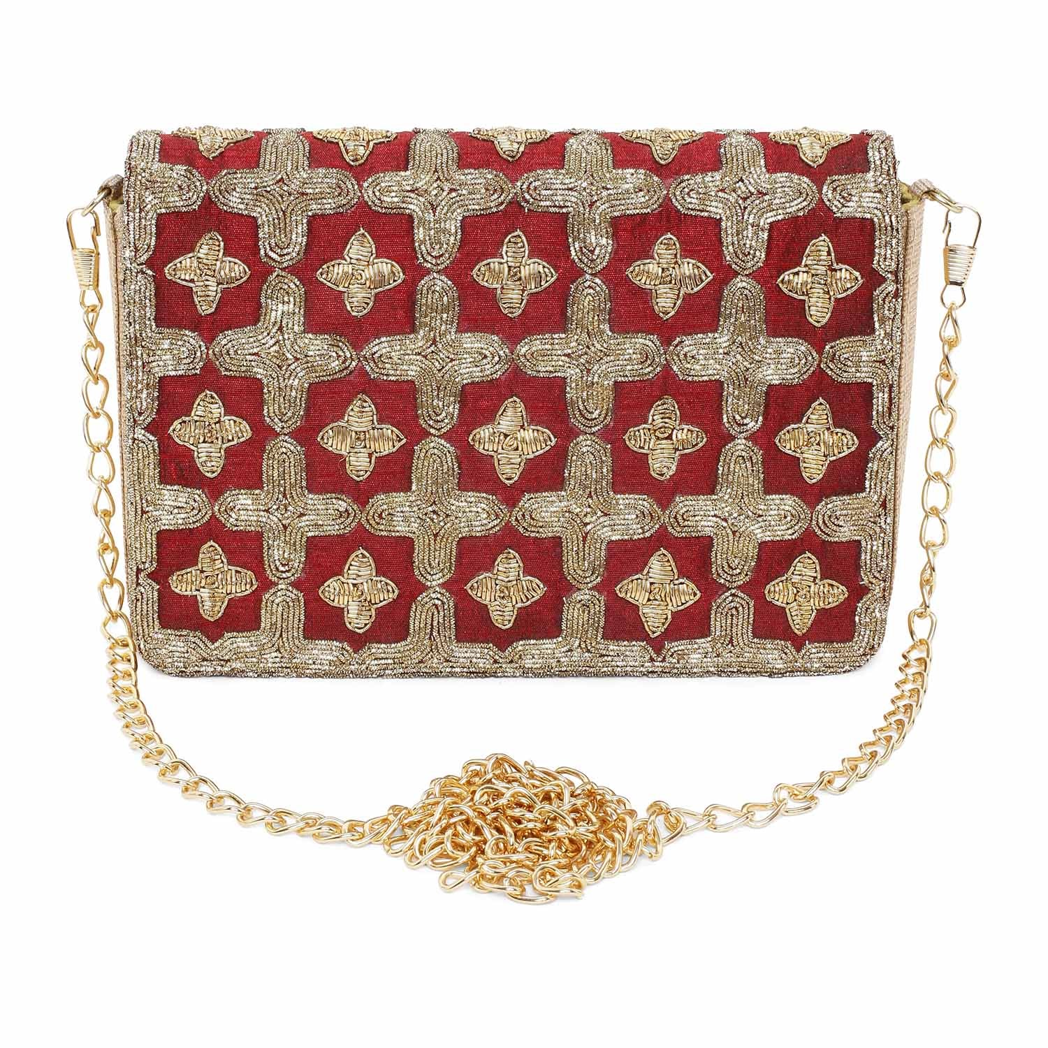 Jaal gold clutch