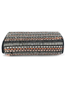 Silver sheen clutch