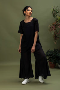 Cotton Asymmetrical Long Top