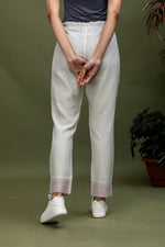 Load image into Gallery viewer, Handwoven Cotton Chanderi Sripes Pants
