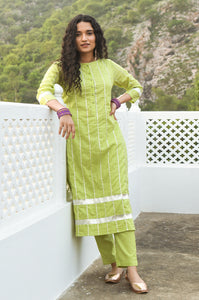 Suditi Green Kurta-Pant Set