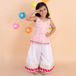 Baby Pink Gota Sharara Set