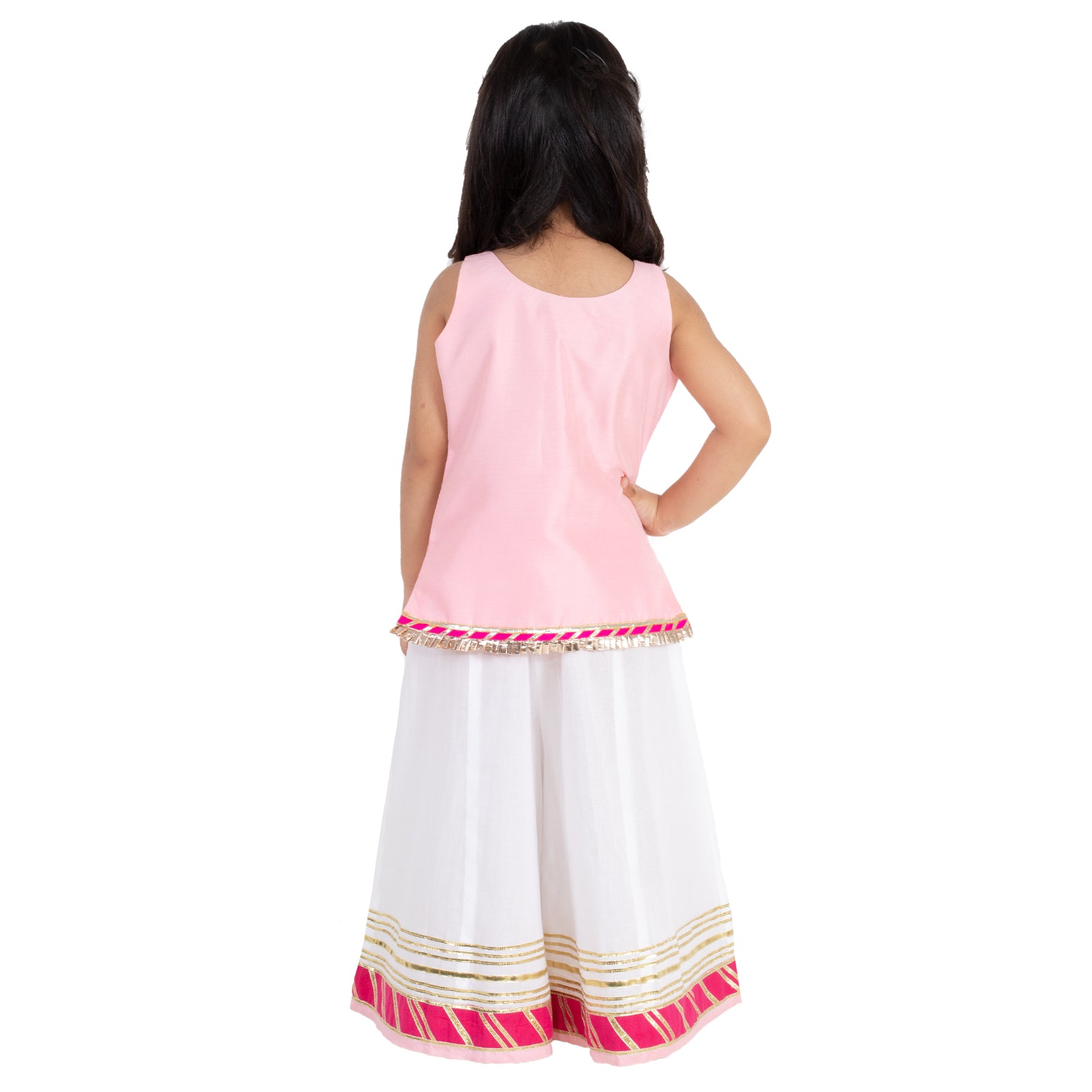 Baby Pink Gota Sharara Set