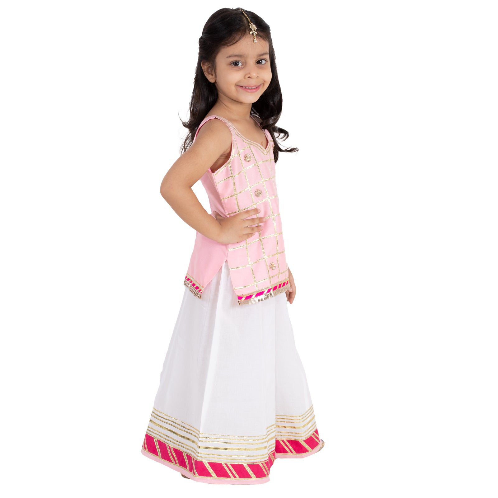 Baby Pink Gota Sharara Set