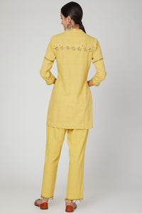 Sunset Jasmine short kurta pants set