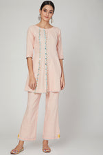 Load image into Gallery viewer, Pink sunset short kurta set
