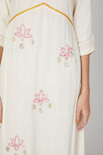 Load image into Gallery viewer, White lotus midi dress
