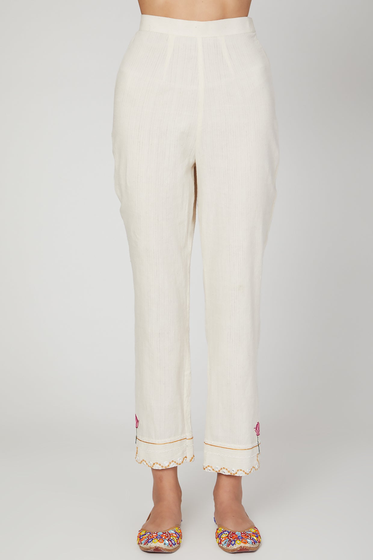 White lotus shirt - trousers set