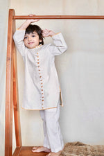 Load image into Gallery viewer, White Lotus Malkha Kurta and Pants
