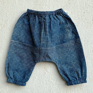 UNISEX ORGANIC INDIGO CHECK ANGARAKHA  + MATCHING PANTS