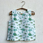 Load image into Gallery viewer, Organic Cotton Koi Jhabla Bag - Patang Print Jhabla and Mint Koi Jhabla
