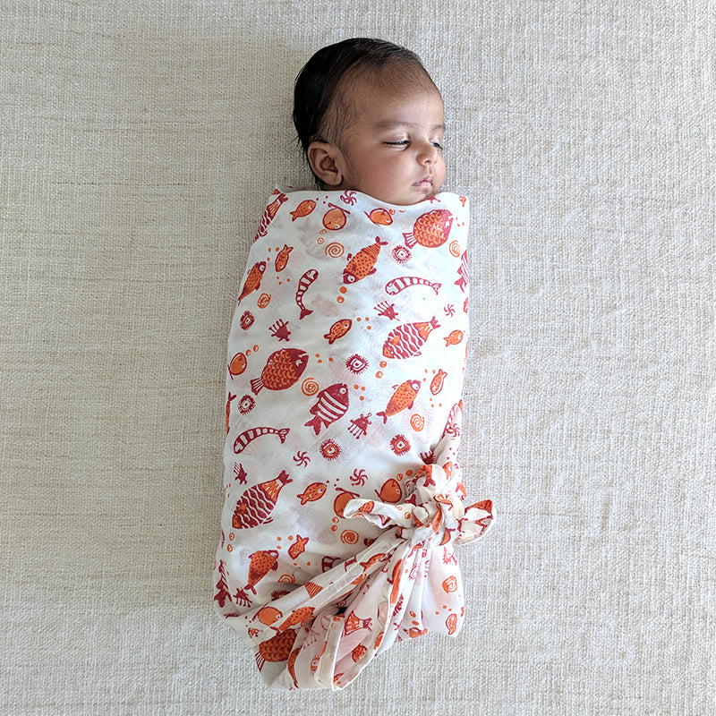 KIDS ORGANIC KOI SWADDLE