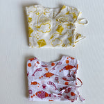 Load image into Gallery viewer, Organic Newborn Bag - Patang + Koi Red Angarakha
