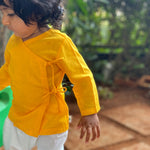 Load image into Gallery viewer, UNISEX ORGANIC YELLOW ANGRAKHA &amp; WHITE PANTS
