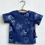 Load image into Gallery viewer, WHITEWATER KIDS UNISEX ORGANIC ZOO PRINT INDIGO ANGARAKHA TOP + PANTS
