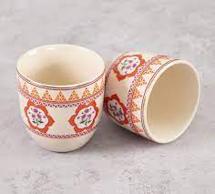 Orange Kulladh Set of 2